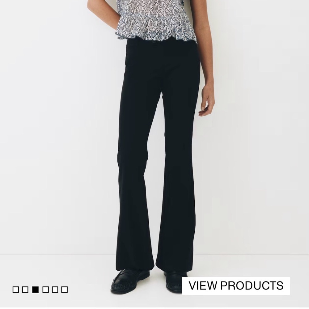 H&M Black Flared Pants